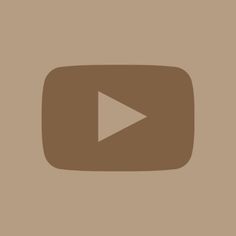 a brown square with a white arrow on it and the word youtube written in black