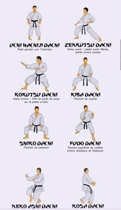 an image of karate moves for beginners to do in the gym or at home