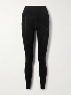 Nike's 'Go' leggings keep you comfortable and confident through weight training, yoga or trail running. Made from compressive InfinaLock fabric, they have moisture-wicking Dri-FIT properties and various pockets for your essentials. Nike Stretch Yoga Pants, Nike Activewear For Outdoor Activities, Nike Yoga Pants For Sports, Nike Functional Yoga Pants For Gym, Nike Full Length High Stretch Activewear, Nike High Stretch Sports Tights, Nike High Stretch Tights For Sports, Nike Compression Sporty Yoga Pants, Nike Compression Leggings For Functional Fitness