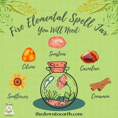 Health Spell Jar, Health Spell, Spiritual Elevation, Fire Elemental, Healing Techniques, Teen Witch, Spell Jar