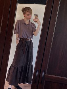 Nonbinary Victorian Fashion, Gender Neutral Skirt Outfits, Gender Fluid Fall Outfits, Non Gender Outfits, Enby Outfits Skirt, Nonbinary Office Wear, Gender Neutral Fancy Outfit, Homecoming Outfits Nonbinary, Cottage Core Nonbinary Outfits