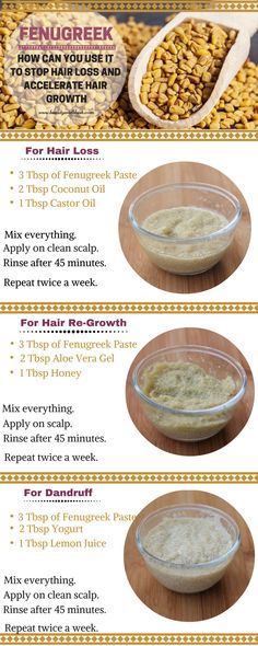 Fenugreek For Hair, Accelerate Hair Growth, Loss Hair, Hair Thinning, Homemade Hair Products, Diy Hair Care