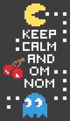 an old video game poster with the words keep calm and mom