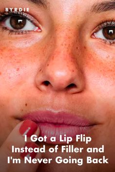 Woman with lip flip Lip Plastic Surgery, Botox Lip Flip, Botox Wrinkles, Lip Flip, Plumper Lips, Botox Before And After, Never Going Back, Trending Skincare