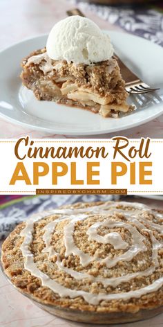 Treat yourself this holiday season with our Cinnamon Roll Apple Pie recipe! Using a delicious cinnamon roll pie crust, this dessert is both crumbly and fluffy, making it the BEST Christmas dessert idea. Pin this recipe for later! Dutch Pie, Unique Pie Recipes, Cinnamon Roll Crust, Apple Pie Crust, Cinnamon Roll Apple Pie, Perfect Apple Pie, Unique Pies, Homemade Apple Pie Filling, Crumble Pie