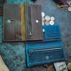 A high-quality image of a leather mini wallet, showcasing its slim design and multiple card slots, with a background that highlights its compact size. Slim Wallet, Bifold Wallet, Handcrafted Leather, How To Slim Down, Everyday Carry, Stay Organized, Staying Organized