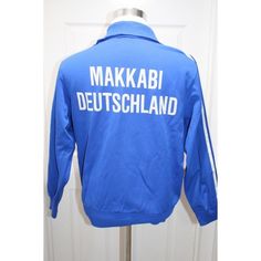 Adidas Vintage Retro Rare Makkabi Deutschland Soccer Track Jacket West Germany Mens Size M Medium 1970's. Size Is Unknown, Please See Measurements. There Is Two Small Marks On Chest As Pictured. No Holes Or Tears. Washed And Ready To Wear. Measures 22" Chest, 17" Shoulders, 22.5" Sleeve And 24" Length. 56 Adidas Vintage, Vintage Adidas, Blue Adidas, Track Jackets, Adidas Men, Shirt Jacket, Mens Jackets, Retro Vintage, Jackets & Coats