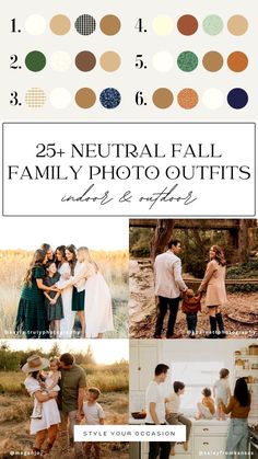 the 25 neutral fall family photo outfits