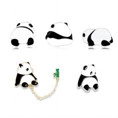 PRICES MAY VARY. Set of 5 Cute Panda Brooches: Enhance your style with these adorable panda brooches made of high-quality alloy, designed to add a touch of cuteness to any outfit or accessory. Trendy Panda Pins: Stay in fashion with these popular panda pins, featuring a unique and eye-catching design that will surely make a statement wherever you go. Versatile Accessory: Perfect for both men and women, these panda brooches can be easily attached to clothing, bags, or used as badges to personaliz Cute Panda, Formal Occasion, Cloth Bags, Unique Fashion, Pins, Women Jewelry, Clothes