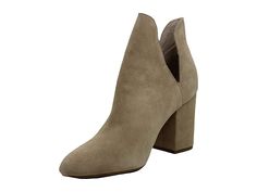 Steve Madden Rookie Bootie - Women's Boots : Taupe Suede : Complement your wild personality with the gorgeous Steve Madden Rookie Bootie. It features a man made, leather, or suede upper with a pointy toe and a chunky heel. Easy pull-on design. Man-made lining and cushioned footbed. Durable man-made outsole. Imported. Measurements: Heel Height: 3 in Weight: 12 oz Product measurements were taken using size 7.5, width M. Please note that measurements may vary by size. Weight of footwear is based on Beige Suede Heeled Boots For Fall, Spring Suede High Heel Boots, Trendy Suede Heeled Boots For Spring, Trendy Spring Suede Heeled Boots, Suede Round Toe Heels For Fall, Fall Suede Heels With Round Toe, Suede Heels With Round Toe For Fall, Spring Suede Heeled Boots, Trendy Suede Heels For Fall