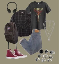 Style Androgyne, Grunge Fits, Clothes And Accessories, Grunge Fashion