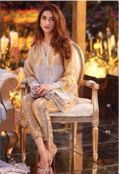 Satin Pakistani Dress, Golden Jacket, Asian Wedding Dress Pakistani, Nomi Ansari, Pakistani Formal Dresses, Nikkah Dress