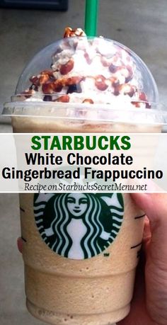 starbucks coffee with white chocolate and gingerbread frappuccino