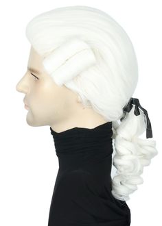 PRICES MAY VARY. Heat resistant synthetic fiber wig.Natural style,Soft,Comfortable and Breathable. Hand wash,Adjustable net cap fit most adult or teens.Wig length:18 inch. The white wig perfect for Halloween Costumes,Cosplay,Theme parties or Just fun. SATISFACTION GUARANTEED - If you're not completely satisfied, just return it for a 100% refund. Package:only 1*wig,1*net cap and 1*operation manual.Top quality from US brand Topcosplay. Judge Wig, Judge Costume, White Halloween Party, White Wig, Men's Wigs, White Halloween, Style Baroque, Halloween Fancy Dress, White Blonde