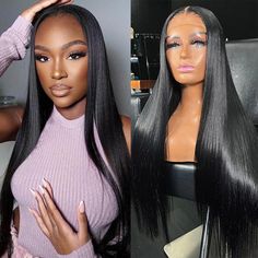 Hair Material: 100% Virgin Human Hair, 10A Grade, No Really Shedding, No Tangle, No Bad Smell.Hair Color: Natural Black ColorWig Density: 150%-200% DensityHair Length: 10 inch - 36 inch are availableWig Cap Size/ Circumference: 22.5 inches(54-58 cm)Texture: Straight Hair, Natural Hairline, Soft, Comb Easily, Can Re-style, and Color well.Lace Net: 13*4 Inch Swiss lace, HD Transparent Lace, Pre-plucked with Baby Hair, Natural HairlinePack: 1 Piece Glueless Wig Straight Hair 13*4 Lace Front Wig Straight Hair Natural, 13x4 Lace Front Wig, Hd Lace Wig, Wig Straight, Glueless Wigs, Glueless Wig, Grey Ombre