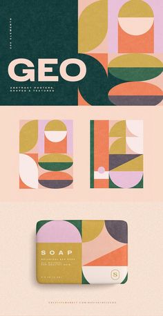 Bright geometric abstract shapes, posters and soap mock up design Abstract White Background, Mock Up Design, Abstract Geometric Shapes, Geometric Poster, Packaging Designs, Vector Shapes, Graphic Design Projects, Abstract Poster, Retro Futurism