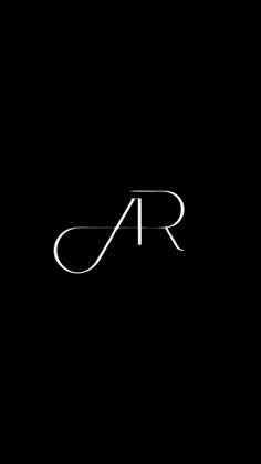 the letter ar is made up of lines and letters that appear to be connected with each other