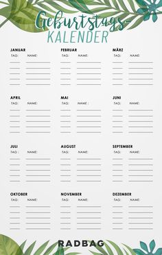 a palm leaf wedding seating chart with the names and date on it for guests to sign