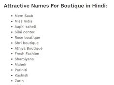 Are you searching for Top Best Trendy and Attractive Boutique Name Ideas, Fashion Boutique Names, Simple Boutique Names, Successful Boutique Names. Miss India, Rose Boutique, Fashion Boutique, Boutique