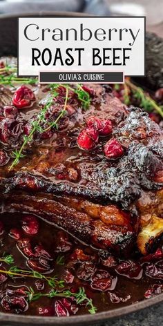 Christmas Meats Main Dishes, Holiday Roast Beef Recipes, Cranberry Roast, Holiday Roast Beef, Balsamic Roast Beef, Balsamic Roast, Christmas Beef, Christmas Meat, Thanksgiving Main Dish