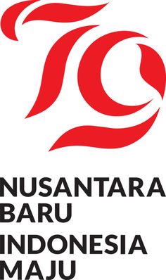 the logo for indonesia baru indonesia maju, which is also in red and white