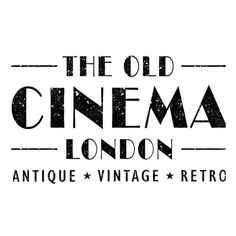 the old cinema london logo on a white background