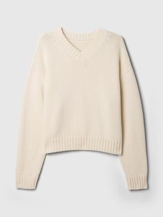 Oversized V-Neck Sweater | Gap Oversized V-neck Cozy Sweatshirt, Cozy Oversized V-neck Sweatshirt, Oversized V-neck Sweater With Ribbed Cuffs, Oversized V-neck Cardigan With Ribbed Cuffs, Oversized Cozy V-neck Sweater With Ribbed Cuffs, Gap Cotton Sweater With Relaxed Fit, Gap Cotton Sweater In Relaxed Fit, Gap Cotton Relaxed Fit Sweater, Gap Relaxed Fit Cotton Sweater