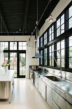 the kitchen is clean and ready for us to use in its new owner's home