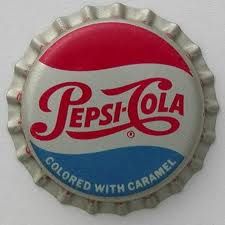 a bottle cap with the word pepsi cola on it