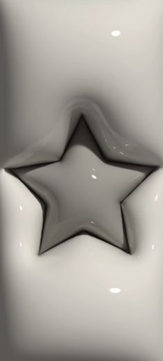 an abstract image of a star in the middle of a white square with black edges