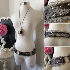 Betsey Johnson Beautiful Brown Leather & Lace Belt - Silver Studs - Lace Trim - Rhinestone Detail - 3- Push Locks $69 Reg $ 176 Size: Medium Please Check Out My Other Items In My Girle B Posh Shoppe’ Like Us On Fb Www.Facebook.Com/Girleboutique Thanks For Looking & Always Let Your Clothes Get All The Attention , Christina Floral Palazzo Pants, Lace Belt, Orange Bodysuit, Embellished Belt, Studded Belt, Faux Leather Belts, Betsy Johnson, Brown Silver, Pink Suede