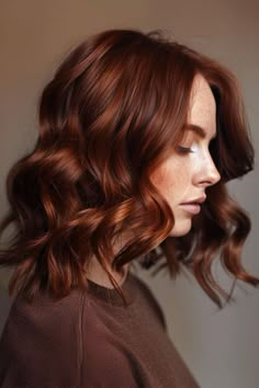 #HairForRoundFaceShape #HairForSchool #HairForWedding #HairForWomenOver50 #HairForWeddingGuest #HairFallRemedyHome #HairFails #HairGrowthTips #HairGrowth #HairGrowthTipsFaster #HairGrowthTipsForBlackWomen #HairGrowingTips #HairGloss #HairGoals #HairHighlights Fall Hair Colors For Gingers, Copperish Brown Hair, Auburn Balayage Medium Length, Copper Brown Hair Blue Eyes, Ginger Chocolate Hair, Medium Length Copper Brown Hair, Auburn Hair Shoulder Length, Red Hair Balayage Brown, Dark Copper Hair With Money Piece