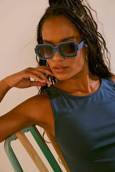 Shadow Side Square Sunglasses | Free People Summer Square Frame Tinted Sunglasses, Trendy Anti-reflective Square Frame Shield Sunglasses, Multicolor Tinted Square Frame Sunglasses, Square-faced Gradient Sunglasses For Beach, Shadow Side, Black Square-faced Sunglasses For The Beach, Boho Clothing, Square Sunglasses, Boho Outfits