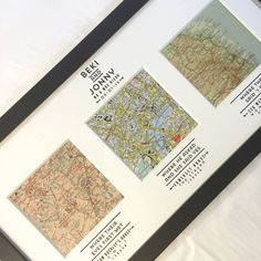 three maps are displayed in a black frame