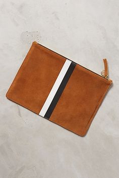 striped flat clutch by clare vivier #anthrofave Clare Vivier, Striped Flats, Oversized Clutch, Clare V, Clare V., Clutch Pouch, Revolve Clothing