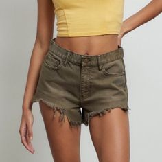 New With Tag. The Ultimate Pair Of Jean Shorts From Uo's Bdg. High-Rise With High-Cut Sides. Zip Closure. Finished With Distressed Hems. Content + Care - 100% Cotton - Machine Wash Destroyed Denim Shorts, Olive Jeans, Mid Rise Jean Shorts, Casual Denim Shorts, High Rise Black Jeans, Cheeky Shorts, Urban Outfitters Shorts, Urban Outfitters Jeans, Mom Denim