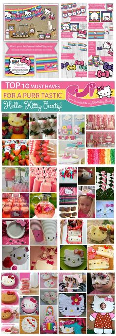 hello kitty birthday party printables