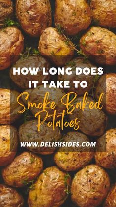 How Long Does It Take To Smoke Baked Potatoes Potatoes In The Smoker, Baked Potatoes In Smoker, Smoked Baked Potatoes In Smoker, Smoker Baked Potatoes, Baked Potatoes On The Smoker, Smoked Red Potatoes In Smoker, Smoked Potatoes In Smoker, Smoked Veggies In Smoker, Smoker Potatoes