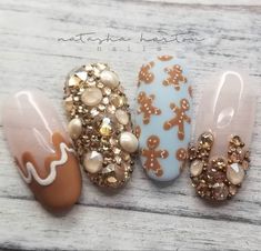 Winter Nails Acrylic, Christmas Nails Easy, Nail Polish Designs, Xmas Nails, Christmas Nail Designs, Christmas Nail