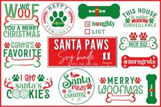 Christmas Treats To Make, Paw Cookies, Christmas Pets, German Folk, Animal Christmas, Holiday Svg, Dog Svg