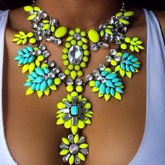 Neon Necklace @michaelOXOXO @JonXOXOXO @emmaruthXOXO @emmammerrick #STATEMENTNECKLACE Neon Necklace, Eye Wear, Necklace Statement, Wedding Dreams, Purse Accessories, Pretty Jewellery, Jewelry Bags, Cute Jewelry, Statement Jewelry