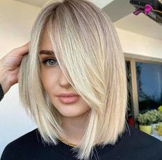 Haircuts To Try, Lob With Bangs, Short Blonde Haircuts, Lob Hairstyle, Lob Haircut, Summer Hairstyles For Medium Hair, Cut My Hair