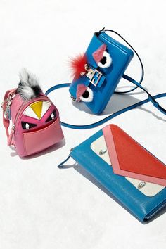 She'll love her little #Fendi monsters this holiday #SaksHoliday #handbag #bag #slingbag #fashion #handbagmurah #handbags #bags #handmade #tas #totebag #clutch #taswanita #style #tasmurah #backpack #purse #shoulderbag #tasimport #wallet #leatherbag Fendi Monster, Fendi Handbag, Handbags Luxury, Mini Handbags, Luxury Sunglasses, Purse Charms, Cute Bags, Fendi Bags