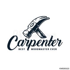 the logo for carpenter's best woodmaster ever, with an image of a knife