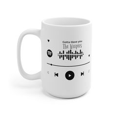 Custom Spotify Mug, Couples Boyfriend, Customized Sound Valentine's Day Gift, Love Song Gift For Couple, Gifts Personalized 4lovebirds Song Gift, Conversation Starters For Couples, Couple Mugs, Couples Gift, Gift Love, Gifts Personalized, Gift For Boyfriend, Love Song, Spotify Song