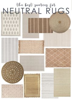 the best sources for neutral rugs