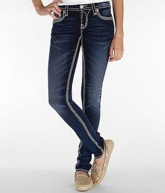 "Rock Revival Janelle Skinny Stretch Jean" www.buckle.com True Religon Jeans, Jeans On Jeans, Low Waist Jeans, Designer Denim, Cute Pants, Weekly Outfits, Rock Revival Jeans, Jeans For Women