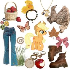 Applejack Aesthetic Outfit, Apple Jack Halloween Costume, Apple Jack Outfit, Apple Jack Fanart, Apple Jack Mlp, Pony Costumes, Aufits Aesthetic, Mlp Fashion, Mlp Outfits