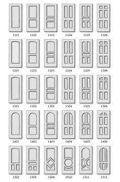 various types and sizes of doors