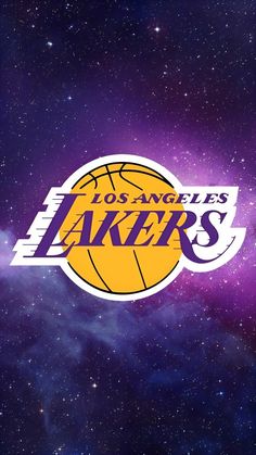 the los angeles lakers logo in space